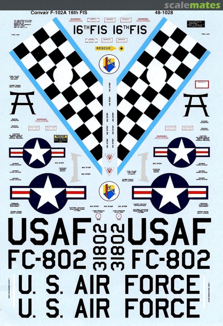 Boxart Convair F-102A 48-1028 Microscale