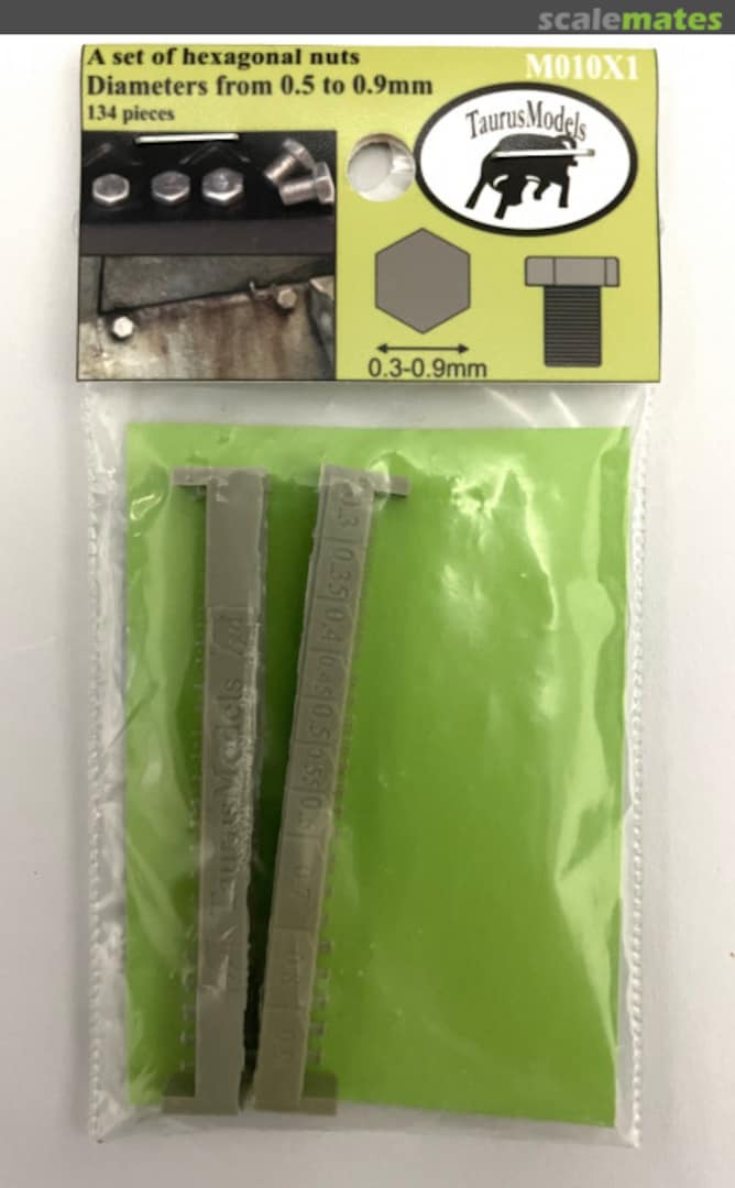 Boxart A set of hexagonal nuts, diameters from 0.5 to 0.9mm M010X1 Taurus Models Boxart A set of hexagonal nuts, diameters from 0.5 to 0.9mm M010X1 Taurus Models