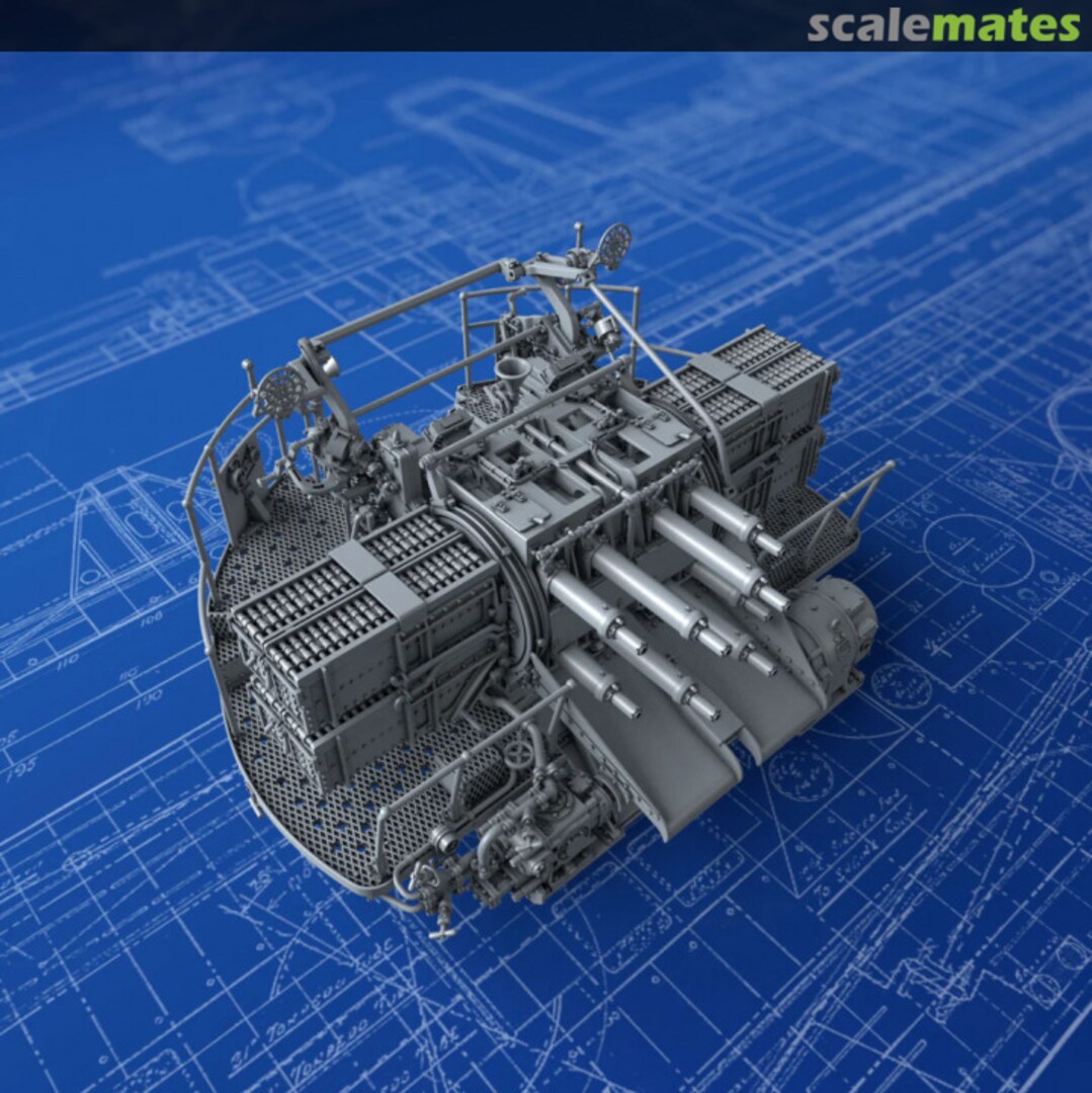 Boxart Royal Navy 2-pdr Octuple Pom Pom (4cm/39) QF Mk.VIII on ‘M’ (Mk.V) Mount 0º MM0943P Micro Master Boxart Royal Navy 2-pdr Octuple Pom Pom (4cm/39) QF Mk.VIII on ‘M’ (Mk.V) Mount 0º MM0943P Micro Master