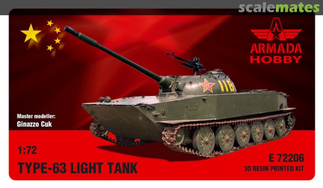 Boxart Type-63 Light Tank E72206 Armada Hobby Boxart Type-63 Light Tank E72206 Armada Hobby