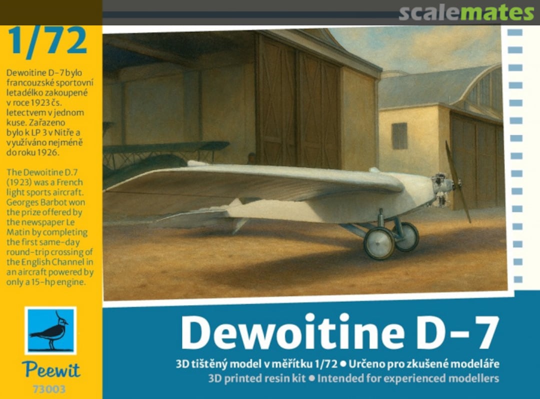 Boxart Dewoitine D-7 PEW-73003 Peewit Boxart Dewoitine D-7 PEW-73003 Peewit