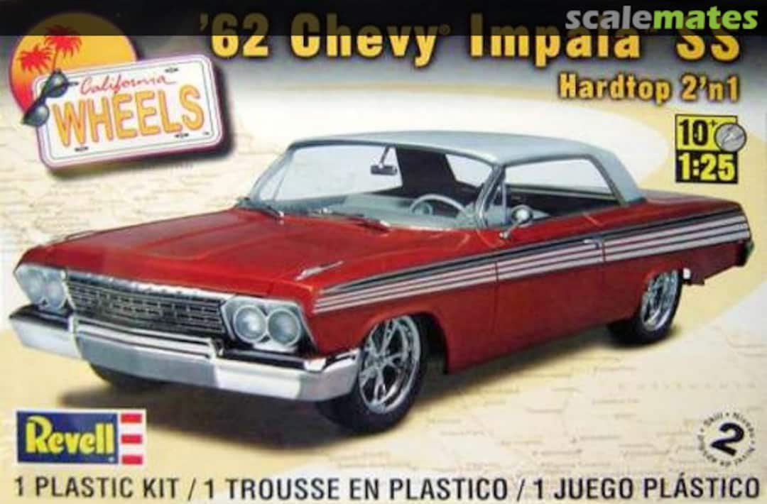 Boxart '62 Chevy Impala SS Hardtop 2 'n 1 85-4281 Revell Boxart '62 Chevy Impala SS Hardtop 2 'n 1 85-4281 Revell