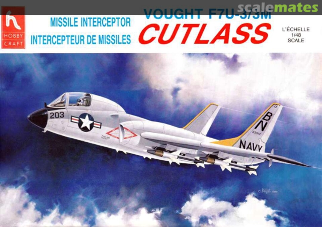Boxart Vought F7U-3/3M Cutlass HC1600 Hobbycraft