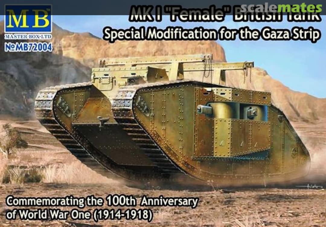 Boxart Mark I "Female" British Tank MB72004 Master Box