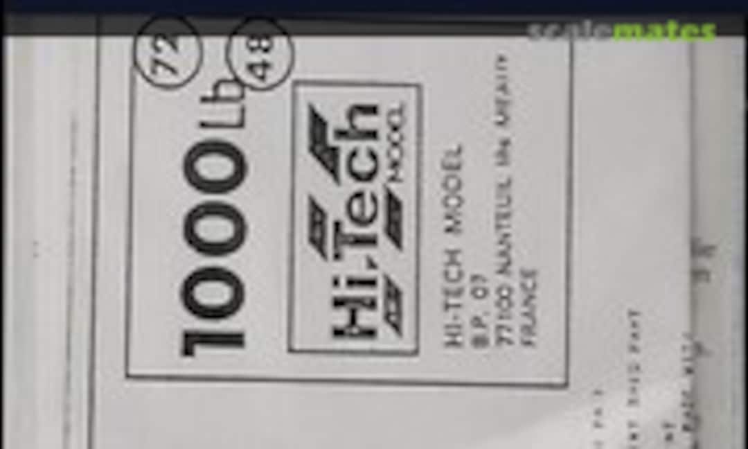 1:72 1000 Lbs U.S. Bombes (Hi-Tech 72509) 72509