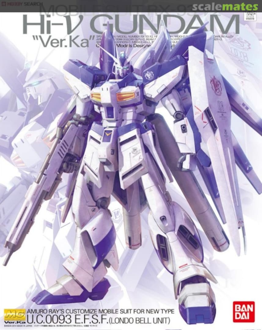Boxart RX-93-ν2 Hi-ν Gundam "Ver Ka." 0192078 Bandai Boxart RX-93-ν2 Hi-ν Gundam "Ver Ka." 0192078 Bandai