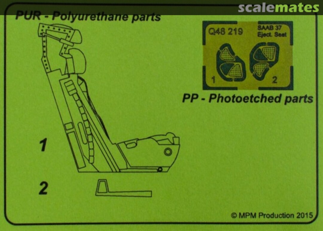 Boxart SAAB37 Viggen Ejection Seat Q48 219 CMK