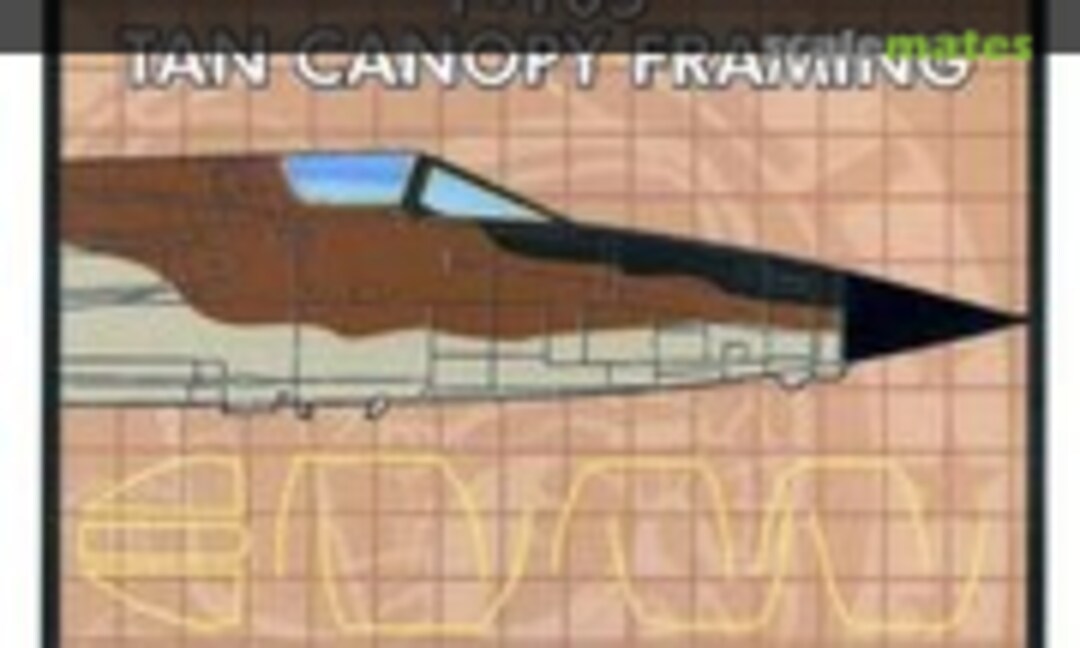 1:48 F-105 Tan Canopy Framing (Furball Aero-Design 48-055) 48-055