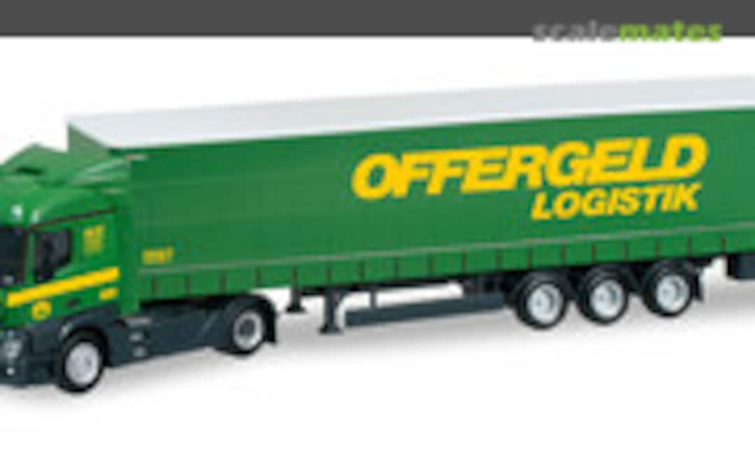 1:87 Mercedes-Benz Actros Streamspace Gardinenplanen-Sattelzug &quot;Offergeld&quot; (Herpa 304184)