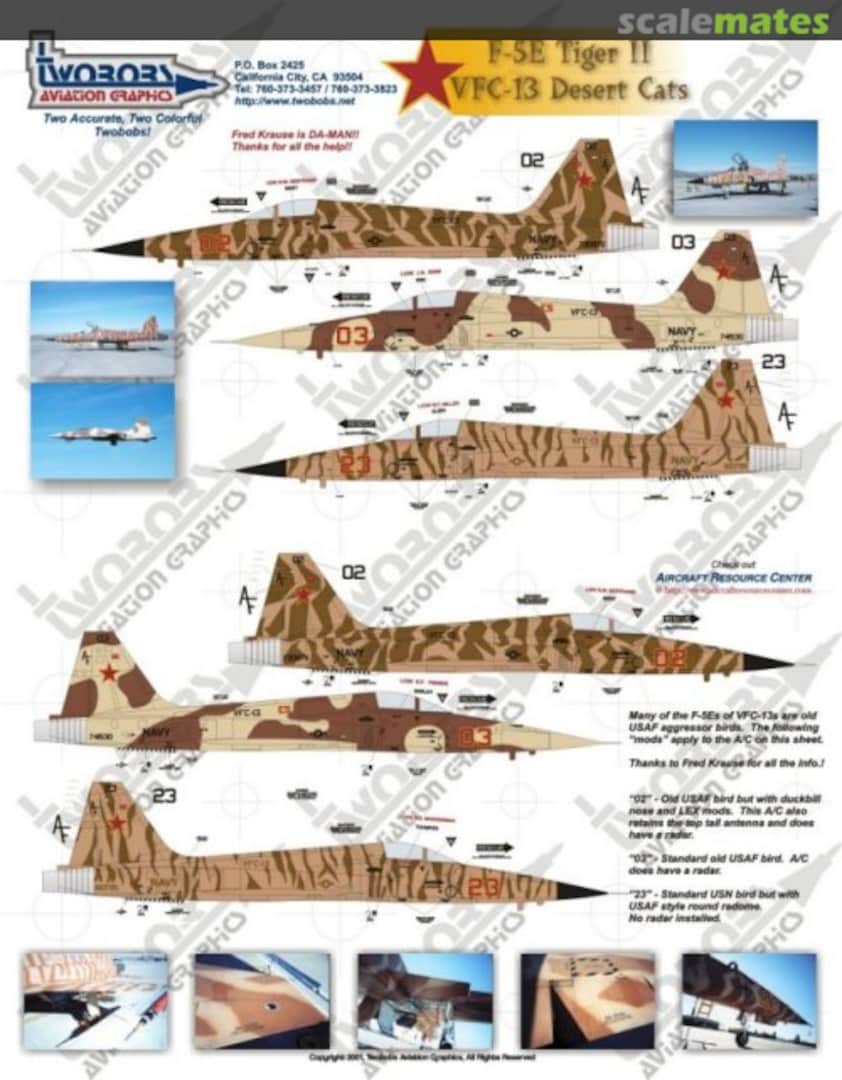 Boxart F-5E Tiger II 72-003 TwoBobs Aviation Graphics Boxart F-5E Tiger II 72-003 TwoBobs Aviation Graphics