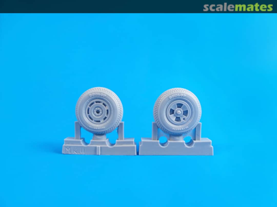 Boxart Tempest Mk. II/V/VI- Square Tread Pattern Mainwheels for Special hobby kit Q32275 CMK