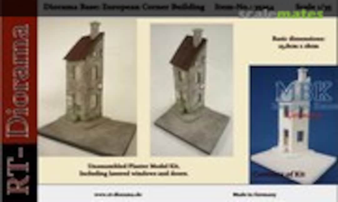 1:35 Diorama-Base: European Corner Building (RT-Diorama 35254K) 35254K