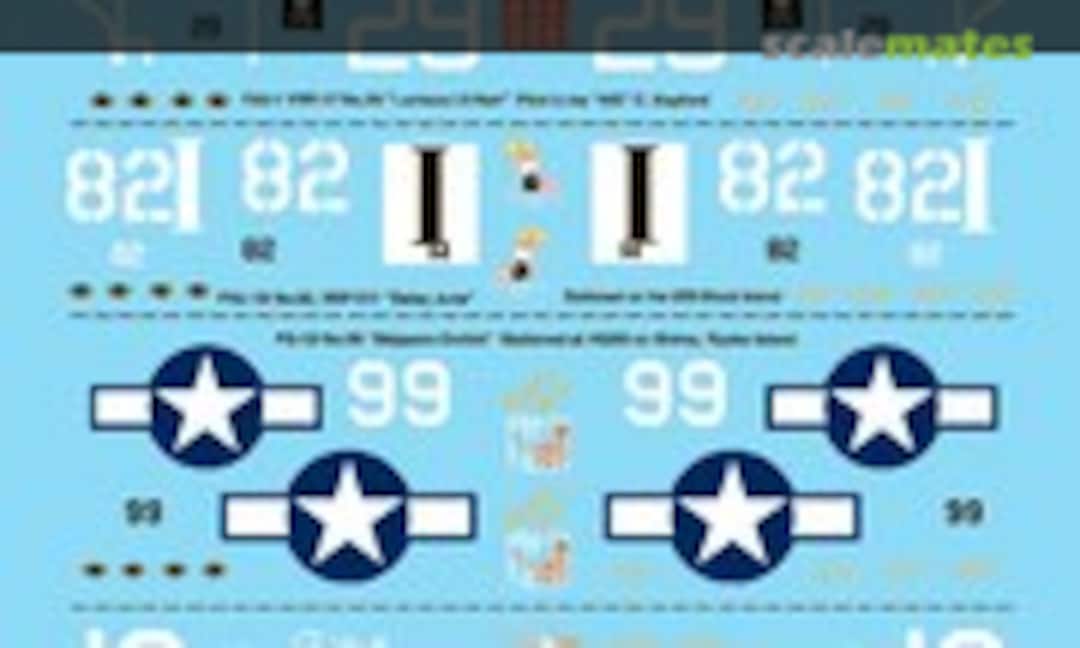 1:72 F4U Assorted Markings Sheet #1 (Microscale AC72-0064) AC72-0064