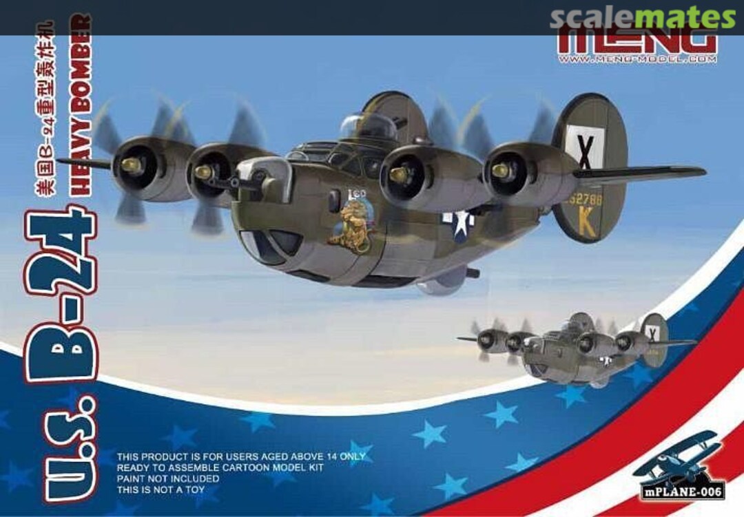 Boxart U.S. B-24 Heavy Bomber mPLANE-006 Meng Model Boxart U.S. B-24 Heavy Bomber mPLANE-006 Meng Model