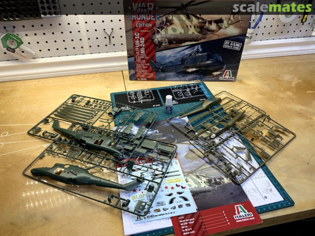Contents UH-1C & MI-24D 35103 Italeri Contents UH-1C & MI-24D 35103 Italeri