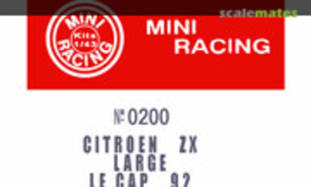 1:43 Citroën ZX Large "Camel" (Mini Racing 0200)