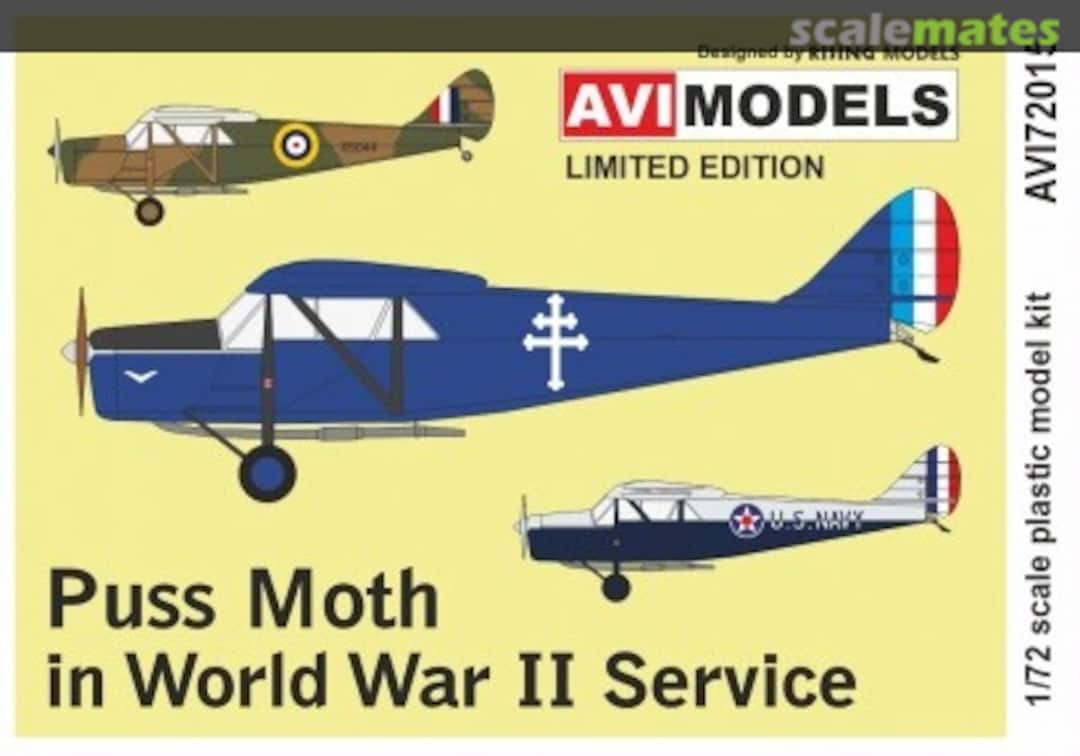 Boxart Puss Moth in World War II Service AVI72015 AVI Models Boxart Puss Moth in World War II Service AVI72015 AVI Models