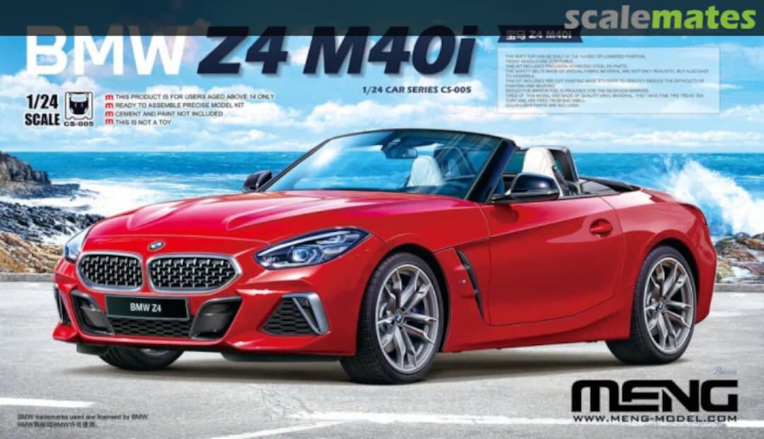 Boxart BMW Z4 M40i CS-005 Meng Model Boxart BMW Z4 M40i CS-005 Meng Model