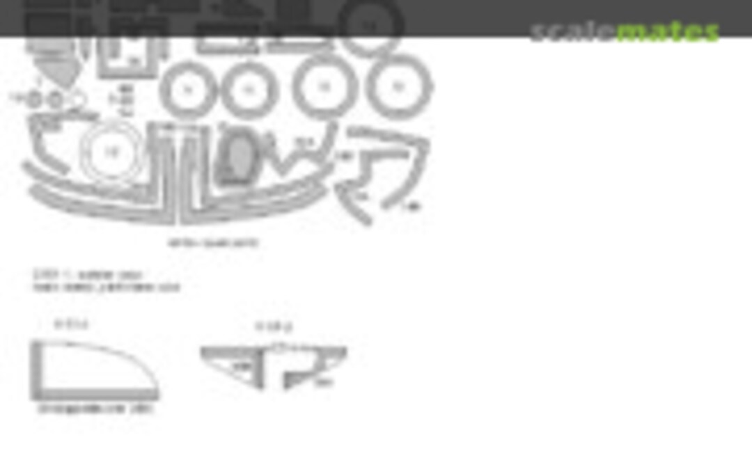 1:48 B-26 Invader BASIC kabuki masks (New Ware NWAM1073) NWAM1073