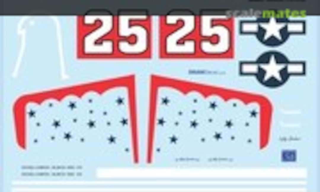 1:24 P-51D “Thunderbird” (Draw Decal 24-P51-100) 24-P51-100