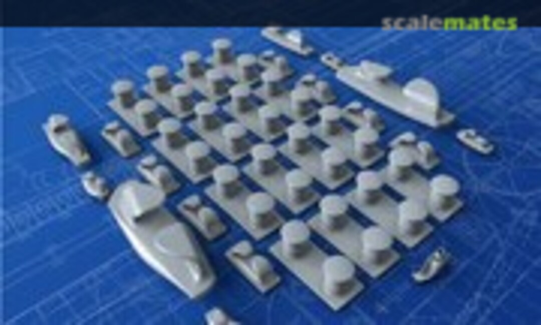 1:350 Bollard & Fairlead Set (Micro Master MM1024P) MM1024P