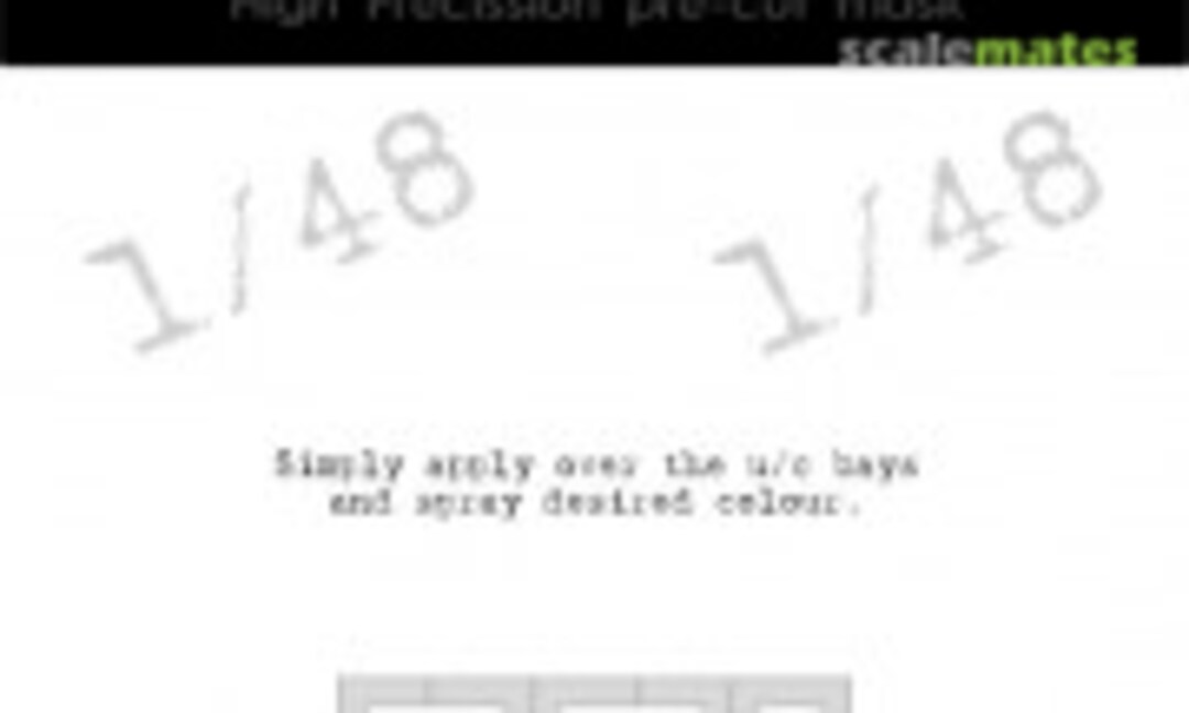 1:48 A-7 Corsair II canopy frame paint mask in & out (DEAD Design Models UC48036) UC48036