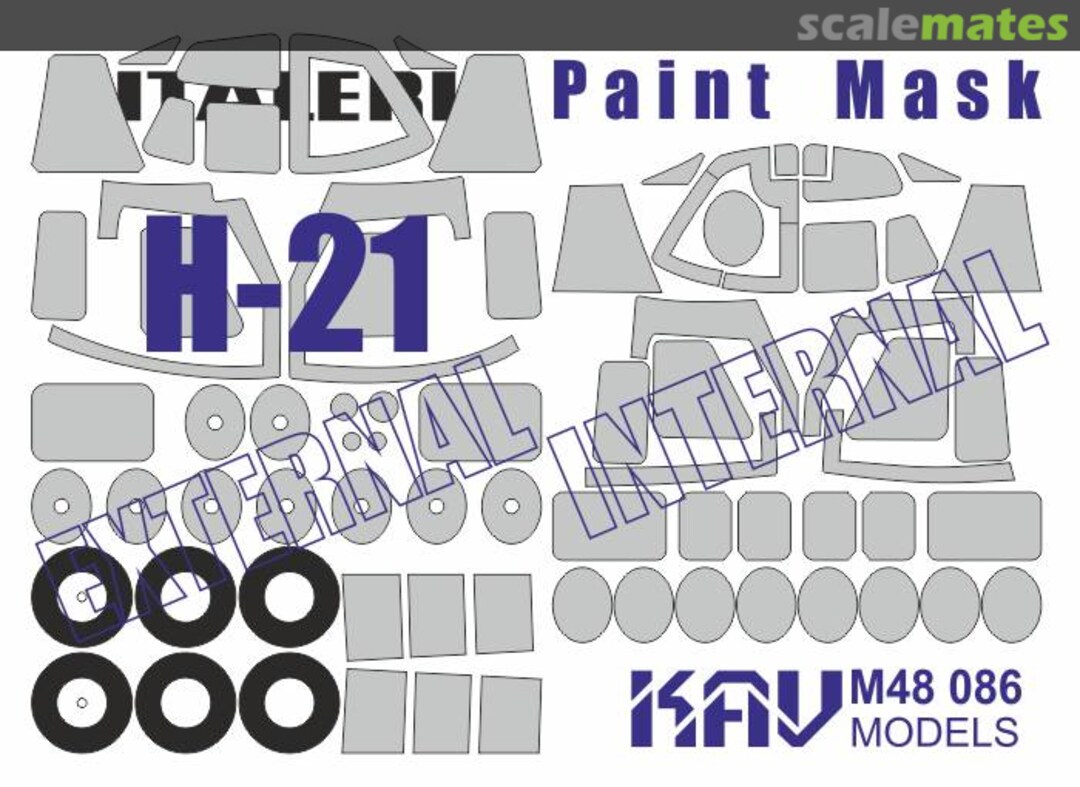 Boxart H-21 paint mask KAV M48 086 KAV models