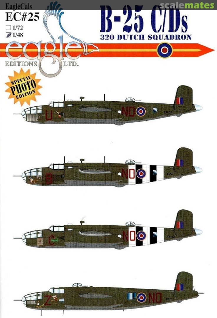Boxart B-25 C/Ds EagleCals EC48-25 Eagle Editions Boxart B-25 C/Ds EagleCals EC48-25 Eagle Editions