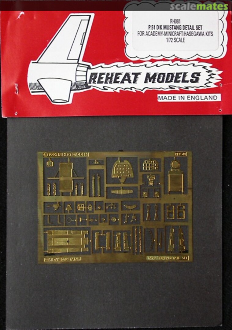 Boxart P-51D/K Mustang RH081 Reheat Models Boxart P-51D/K Mustang RH081 Reheat Models