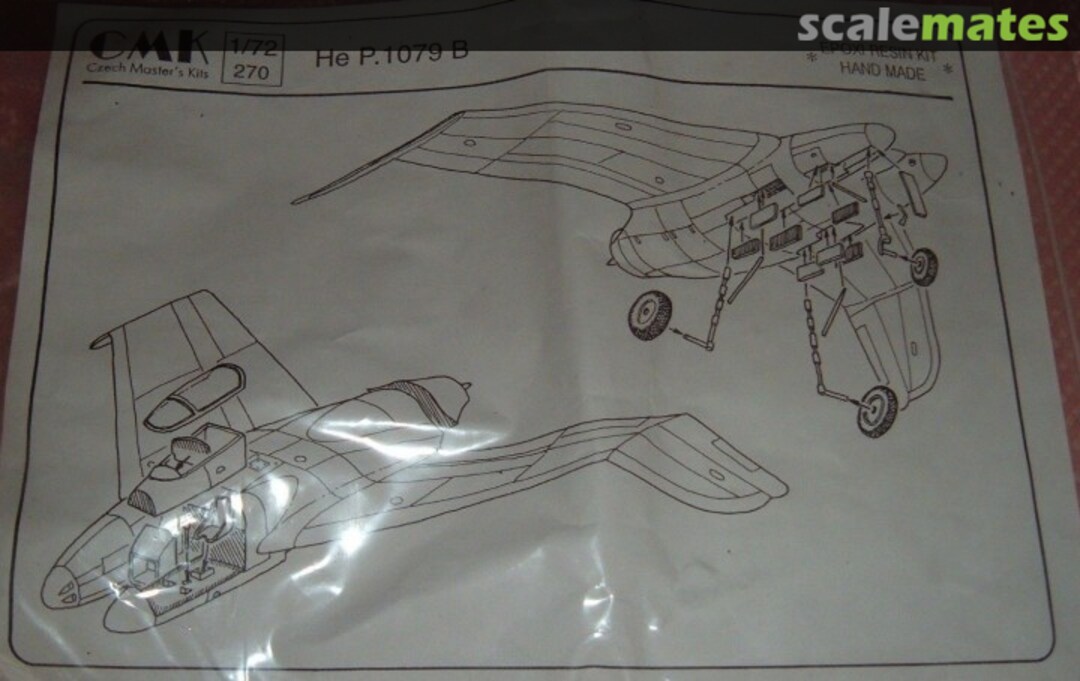 Boxart He P.1079 B 270 CMK Boxart He P.1079 B 270 CMK