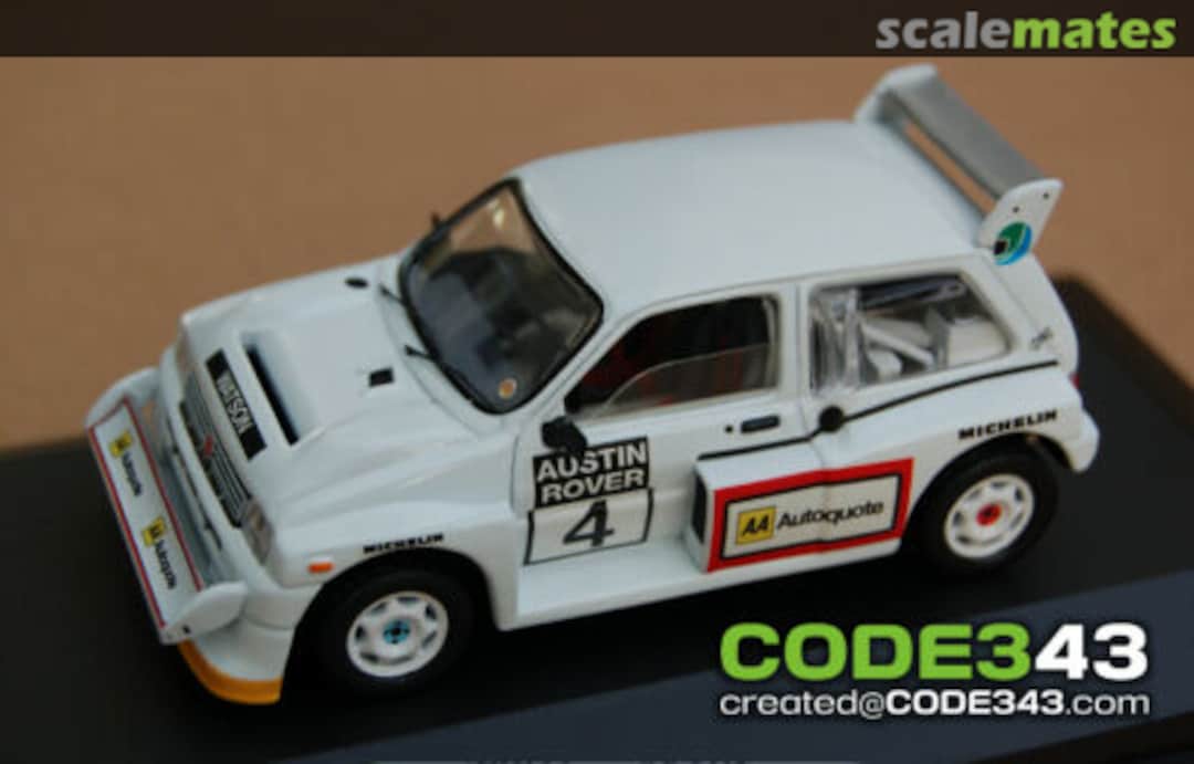 Boxart MG Metro 6R4 "AA AUTOQUOTE" CODE343 Boxart MG Metro 6R4 "AA AUTOQUOTE" CODE343