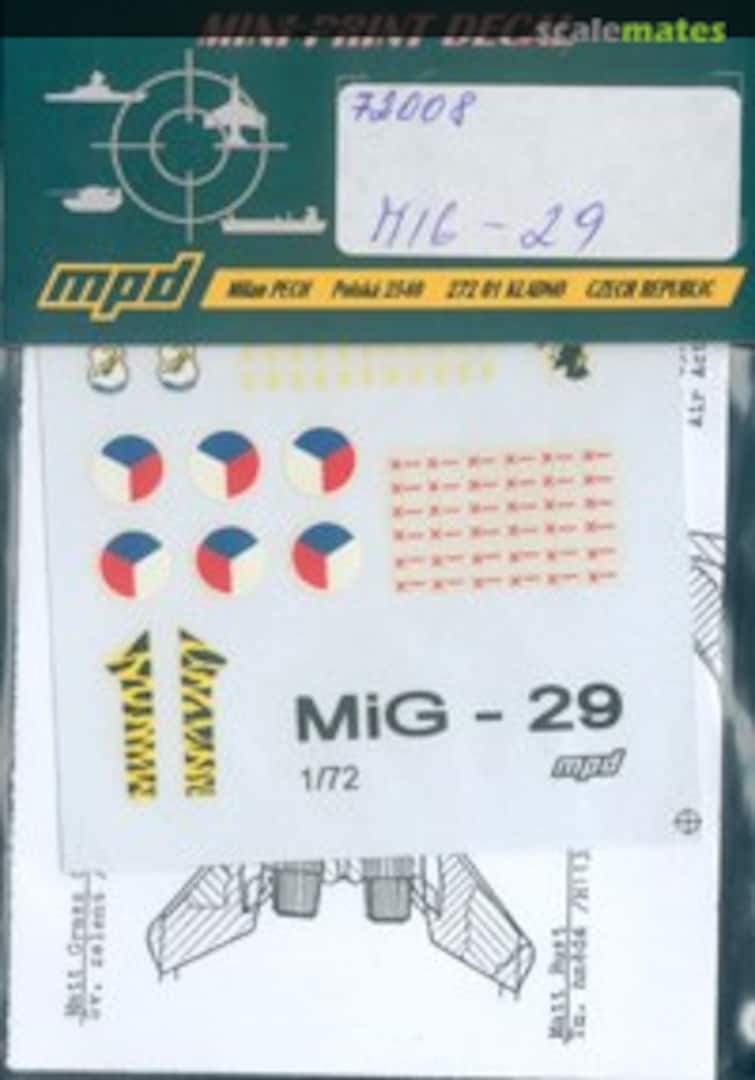 Boxart MiG-29 72008 Mini Print Decal Boxart MiG-29 72008 Mini Print Decal