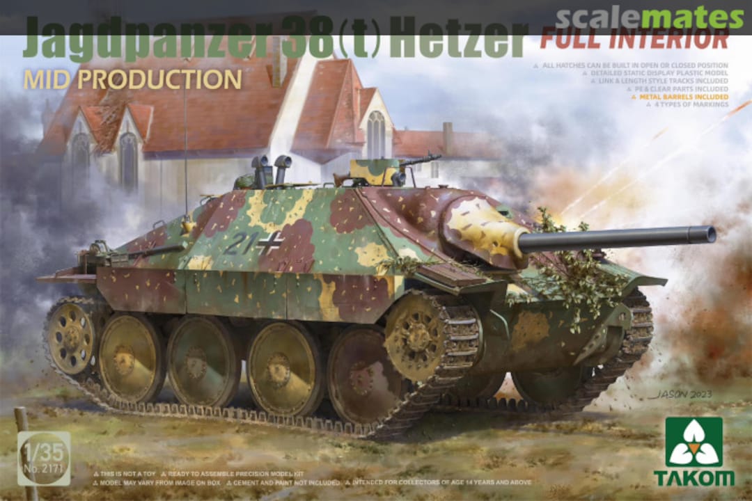 Boxart Jagdpanzer 38(t) Hetzer Mid Production 2171 Takom Boxart Jagdpanzer 38(t) Hetzer Mid Production 2171 Takom