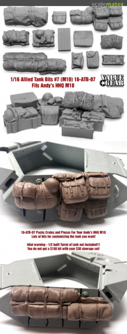 Boxart M10 Stowage Set for Andys HHQ 16-ATB-07 Value Gear