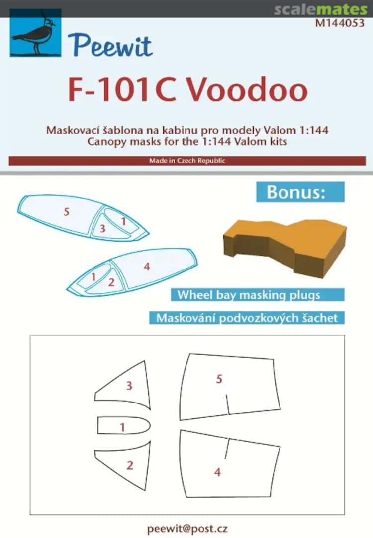 Boxart McDonnell F-101C Voodoo (Masks) M144053 Peewit