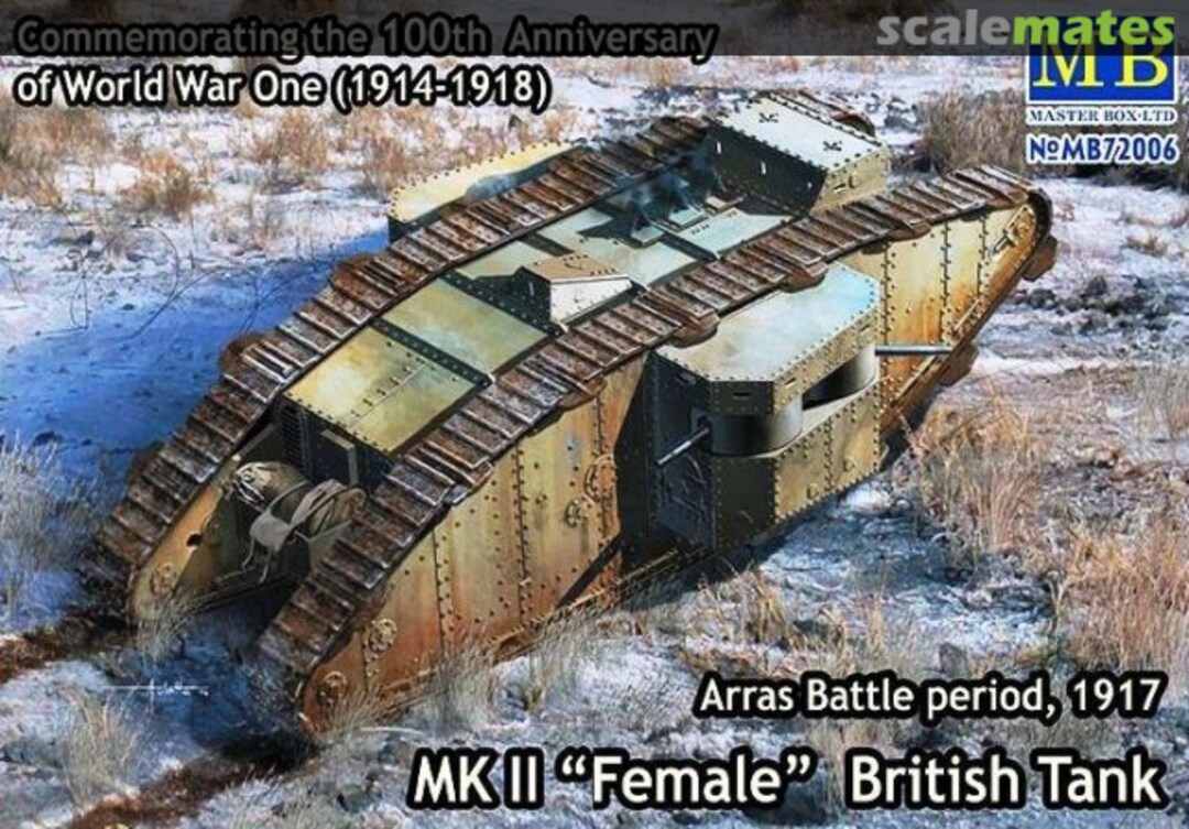 Boxart MK II "Female" British Tank MB72006 Master Box Boxart MK II "Female" British Tank MB72006 Master Box