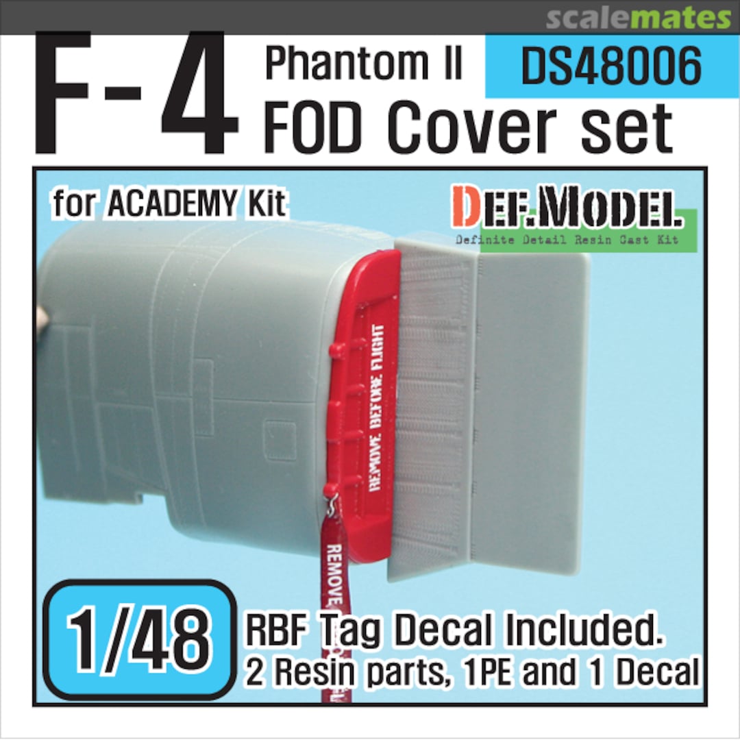 Boxart F-4 Phantom II FOD Cover Set DS48006 Def.Model Boxart F-4 Phantom II FOD Cover Set DS48006 Def.Model