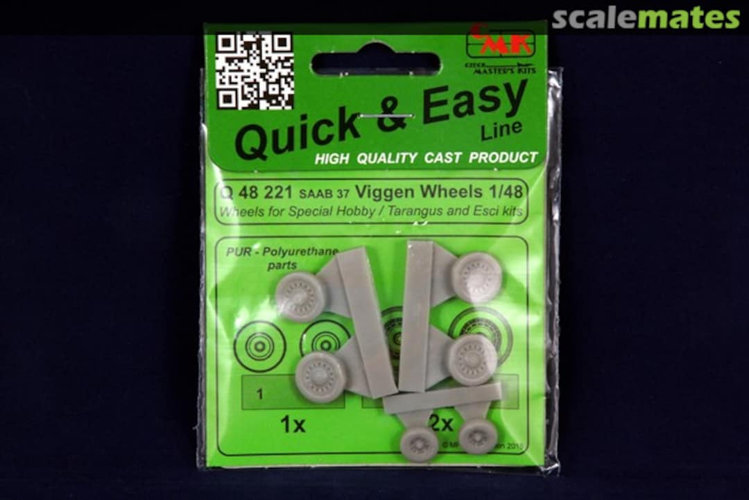 Boxart SAAB 37 Viggen Wheels Q48221 CMK Boxart SAAB 37 Viggen Wheels Q48221 CMK