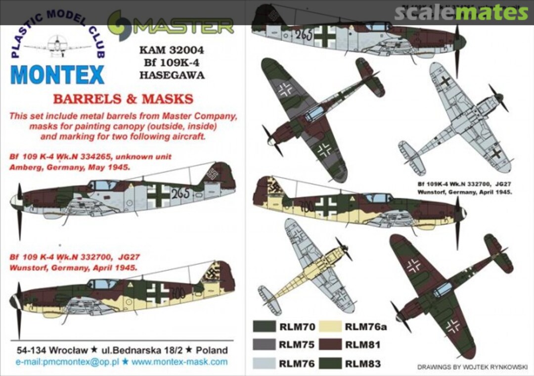 Boxart Bf 109K-4 KAM32004 Montex Boxart Bf 109K-4 KAM32004 Montex
