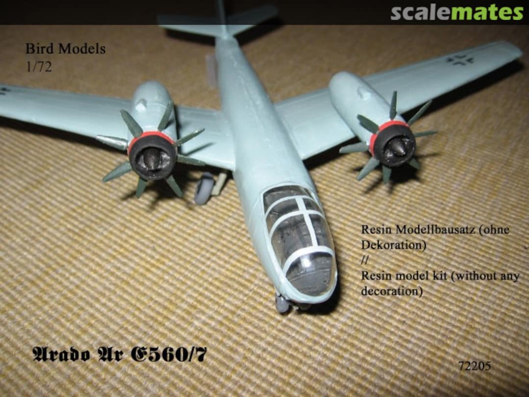 Boxart Arado Ar E.560/7 Mittelstreckenbomber 72205 Bird Models Boxart Arado Ar E.560/7 Mittelstreckenbomber 72205 Bird Models