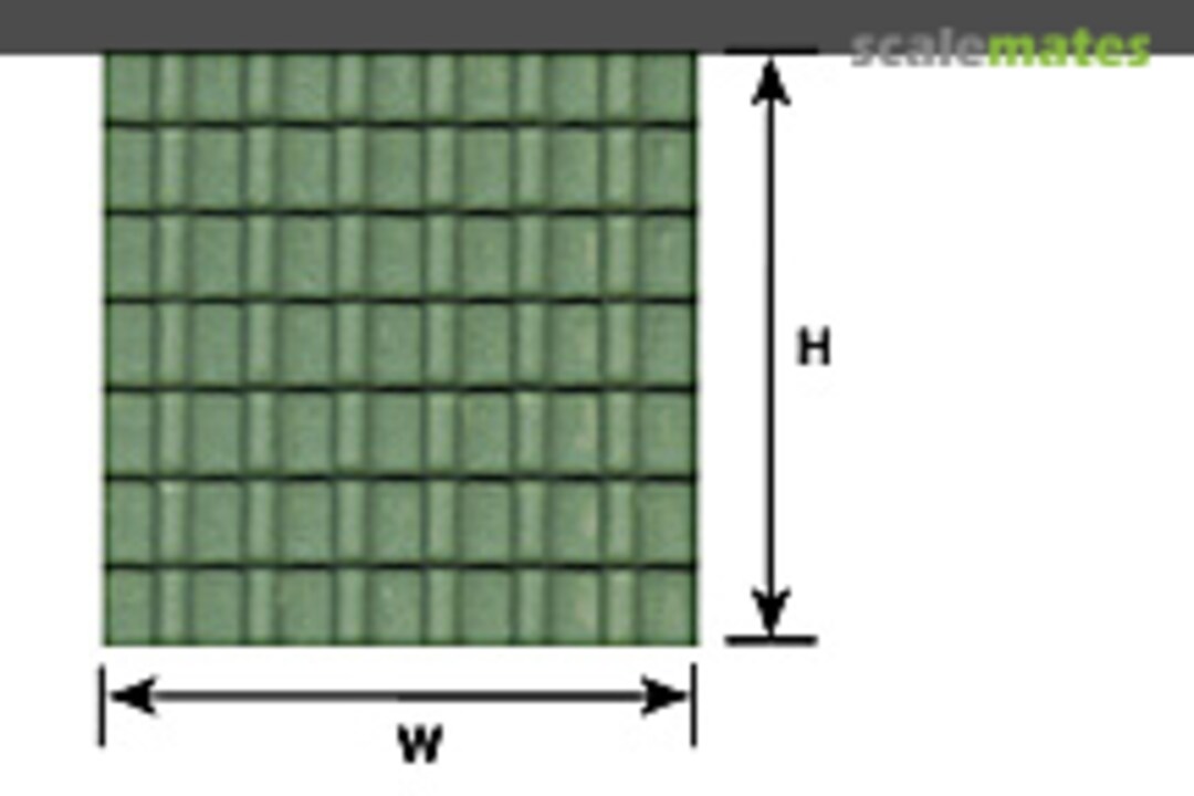 Boxart Ridged Clay Tile Roof Patterned Sheet (175 x 300 x 0.5mm) 91666 Plastruct Boxart Ridged Clay Tile Roof Patterned Sheet (175 x 300 x 0.5mm) 91666 Plastruct