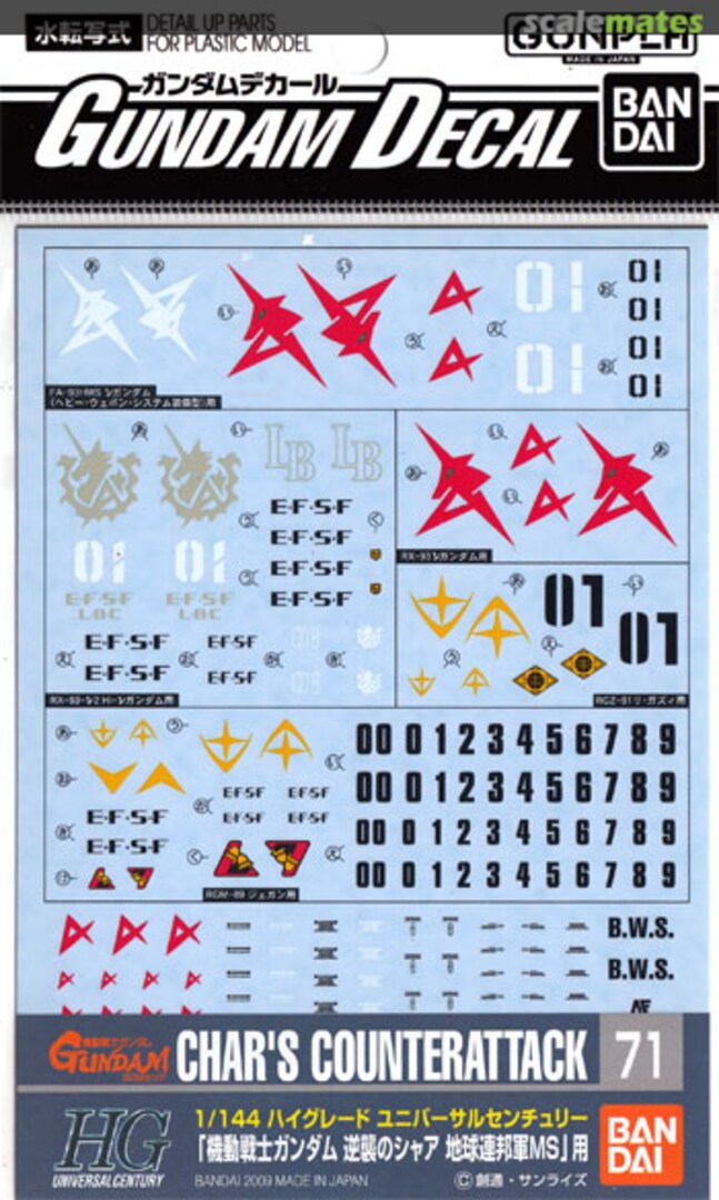 Boxart Char's Counterattack (EFSF) 2076869 Bandai Boxart Char's Counterattack (EFSF) 2076869 Bandai