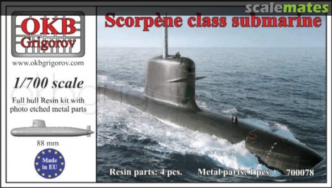 Boxart Scorpène class submarine 700079 OKB Grigorov Boxart Scorpène class submarine 700079 OKB Grigorov