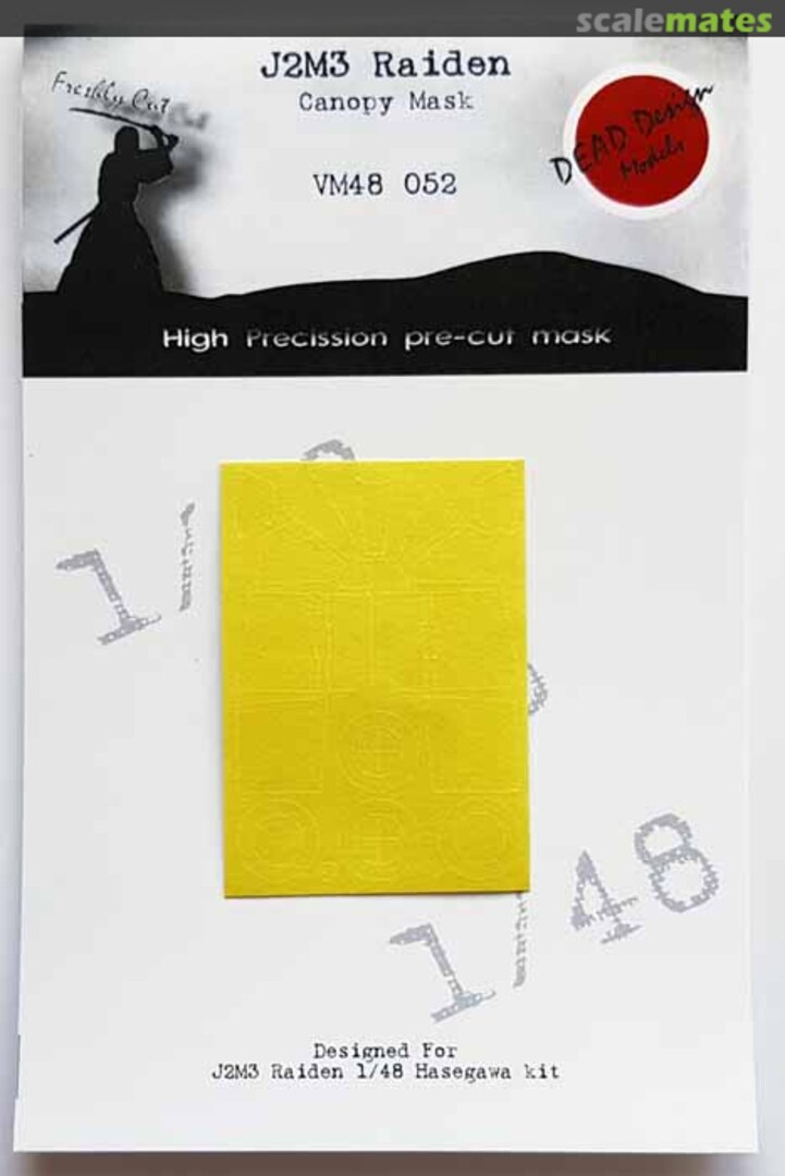 Boxart Mitsubishi J2M3 Raiden Canopy Mask VM48052 DEAD Design Models Boxart Mitsubishi J2M3 Raiden Canopy Mask VM48052 DEAD Design Models