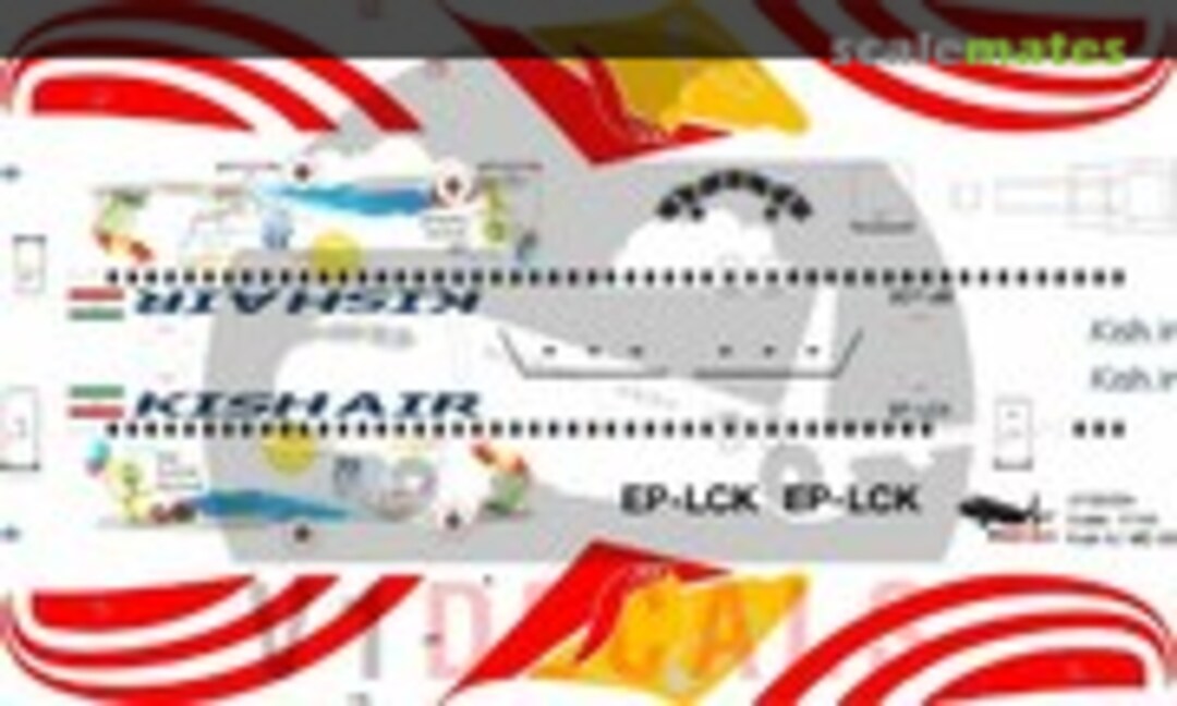 1:144 Kish Air McDonnell Douglas MD-83 (V1 Decals V1D0524-144) V1D0524-144