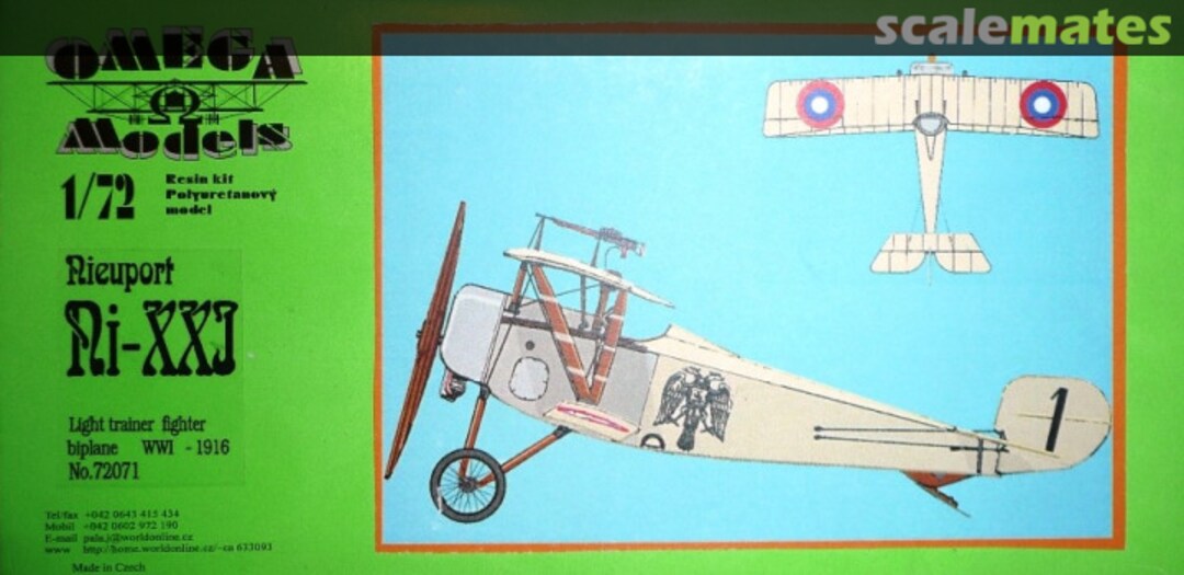 Boxart Nieuport Ni-XXI 72071 Omega Models Boxart Nieuport Ni-XXI 72071 Omega Models