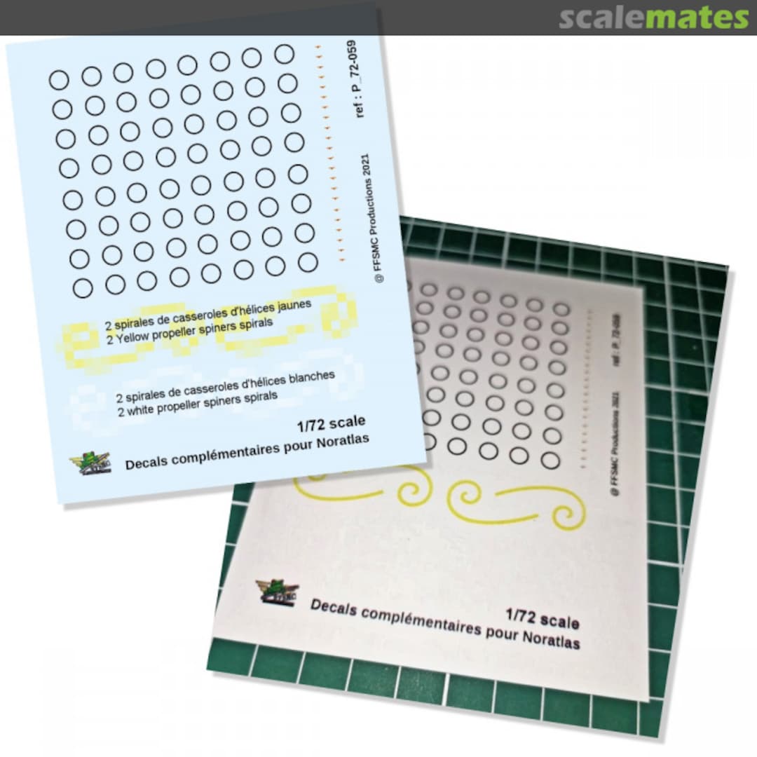 Boxart Decals complémentaires pour Noratlas P_72-059 FFSMC Productions