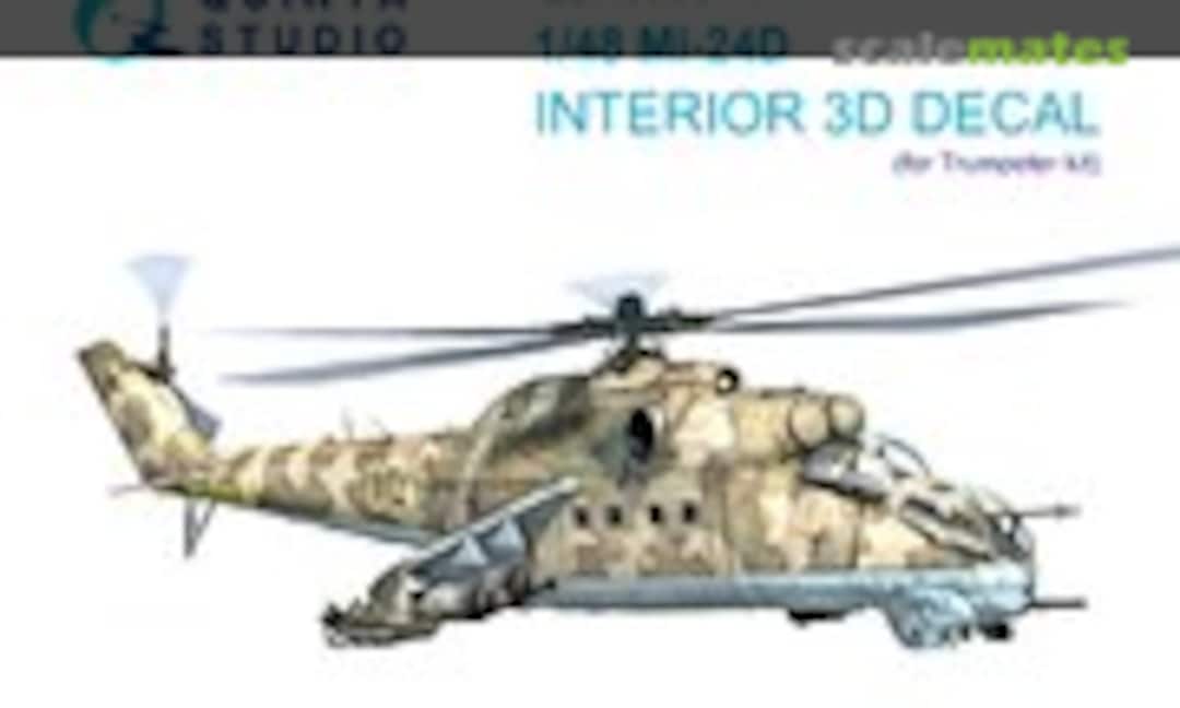 1:48 Mi-24D interior 3D decals (Quinta Studio QD48356) QD48356