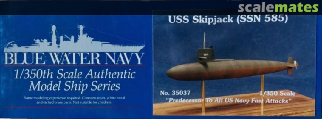Boxart USS Skipjack SSN-585 BN-35037 Blue Water Navy