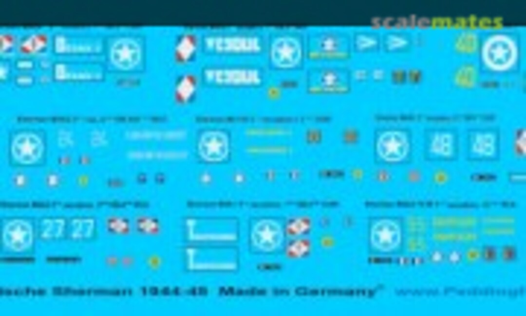 1:100 Französische Sherman 1944-45 (Peddinghaus-Decals 100 4291) 100 4291